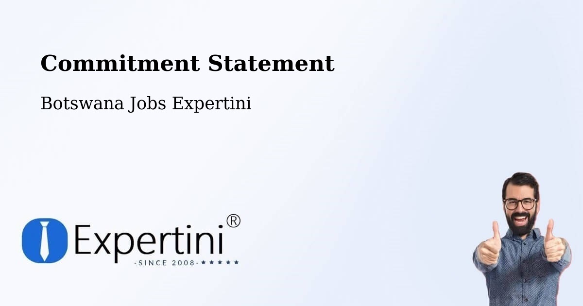 Corporate Commitment – Makwata - Botswana Jobs Expertini